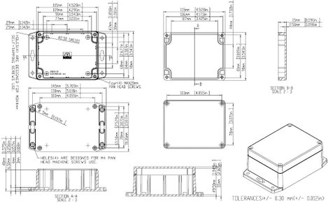 Gainta G212MF Univerzális műszerdobozok Polikarbonát Világosszürke 1 db 2. kép