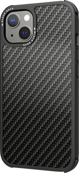Black Rock Robust Real Carbon Cover Apple iPhone 13 Fekete