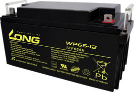 Long WP65-12 Ólomakku 12 V 65 Ah Ólom-vlies (AGM) (Sz x Ma x Mé) 350 x 174 x 166 mm M6 csavaros csat