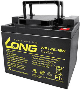 Long WPL45-12 Ólomakku 12 V 45 Ah Ólom-vlies (AGM) (Sz x Ma x Mé) 199 x 171 x 166 mm M6 csavaros csa