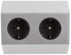 Heitronic 500069 Hálózati elosztó Fehér, Ezüst 1 db