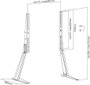My Wall HP 39 L TV talp 94,0 cm (37) - 177,8 cm (70) Padlóállvány, Dönthető, Álló 6. bélyegkép