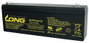 Long WP2.6-12 Ólomakku 12 V 2.6 Ah Ólom-vlies (AGM) (Sz x Ma x Mé) 178 x 66 x 35 mm 4,8 mm-es laposé bélyegkép