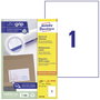 Avery-Zweckform 3478-200 Univerzális etikett 210 x 297 mm Papír Fehér 200 db Véglegesen tapadó Színe bélyegkép