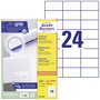 Avery-Zweckform 3475-200 Univerzális etikett 70 x 36 mm Papír Fehér 5280 db Véglegesen tapadó Tintas bélyegkép