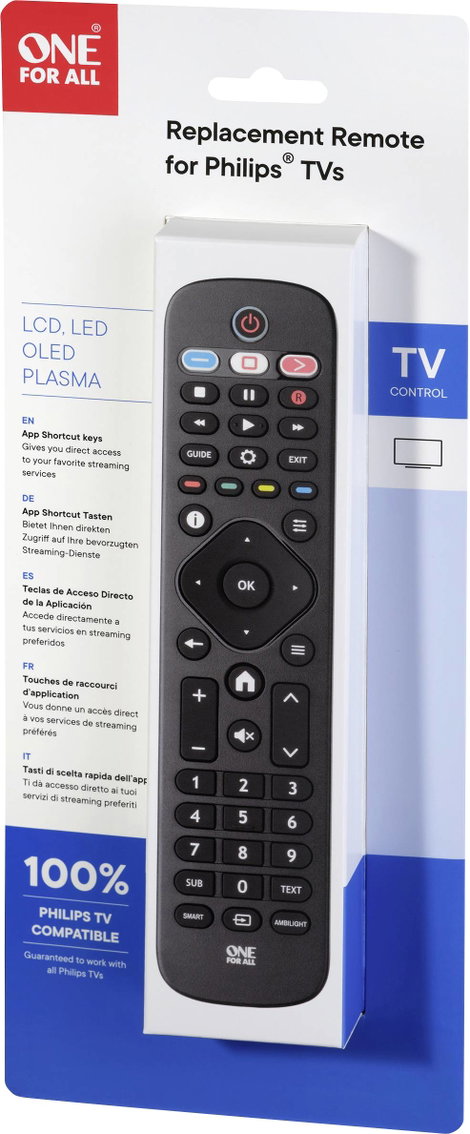 One For All Philips 2.0 Philips Távirányító Fekete 5. kép