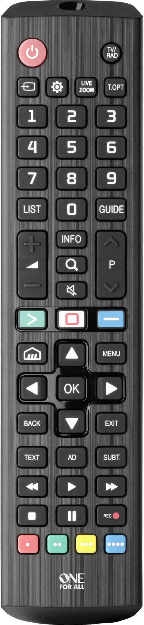 One For All LG 2.0 LG Távirányító Fekete 2. kép