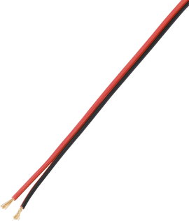 TRU COMPONENTS TC-9202504 Hangszóró kábel 2 x 0.75 mm² Fekete-piros 100 m
