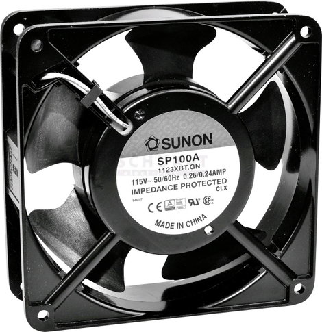 Axiális ventilátor 230 V/AC 161,4 m³/óra 120 x 120 x 38 mm, Sunon DP200A2123XST
