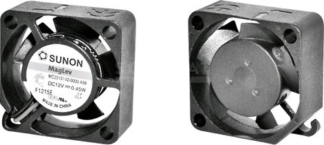 Sunon MF25101V11000UA99 Axiális ventilátor 12 V/DC 6.45 m³/óra (H x Sz x Ma) 25 x 25 x 10 mm
