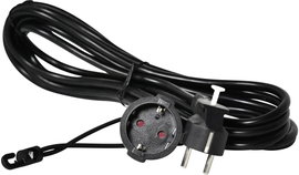 Easyout EO-780803 Áram Hosszabbítókábel 16 A Fekete 5.00 m H05VV-F 3G 1,5 mm²