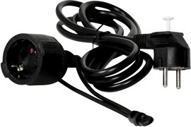 Easyout EO-780780 Áram Hosszabbítókábel 16 A Fekete 2.00 m