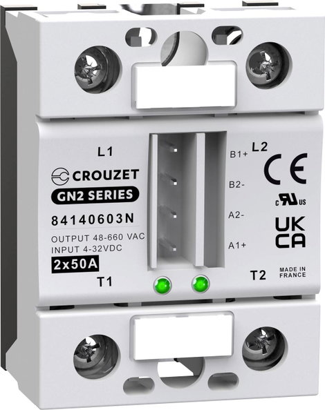 Crouzet Félvezető relé 84140603N 50 A Kapcsolási feszültség (max.): 660 V/AC Speciális null kimenet