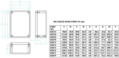Gainta G0479 Ház Alumínium Ötvözött alumínium Alumínium (natúr) 1 db 2. kép