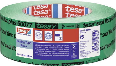 tesa Tesa 60077 Párazáró szalag Zöld (H x Sz) 25 m x 50 mm 1 db