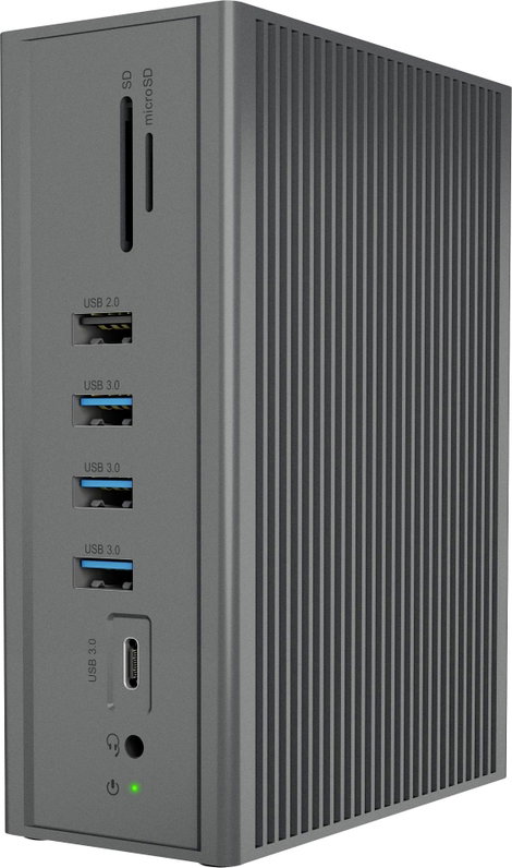 ICY BOX USB-C® dokkoló állomás IB-DK2262AC, USB 3.0 Notebook DockingStation, USB 3.0 auf: 6x USB 3.0 4. kép