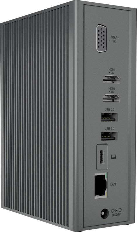 ICY BOX USB-C® dokkoló állomás IB-DK2262AC, USB 3.0 Notebook DockingStation, USB 3.0 auf: 6x USB 3.0 5. kép