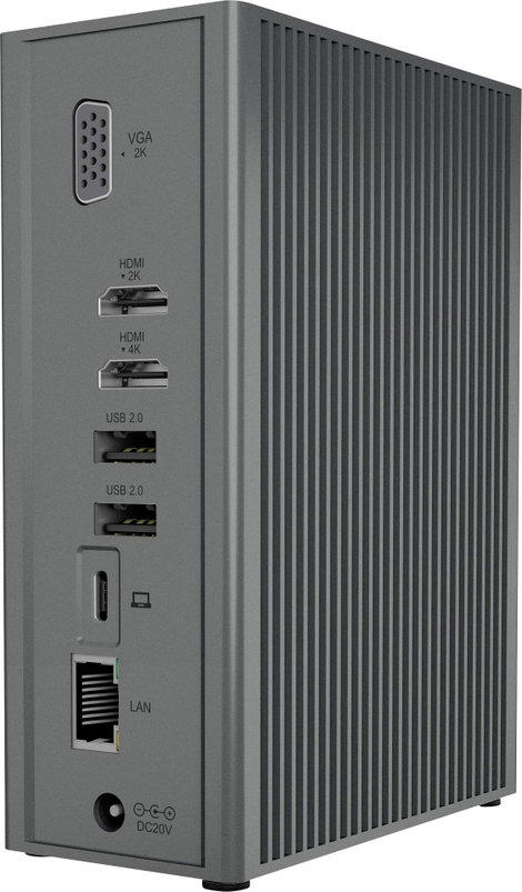 ICY BOX USB-C® dokkoló állomás IB-DK2262AC, USB 3.0 Notebook DockingStation, USB 3.0 auf: 6x USB 3.0 6. kép
