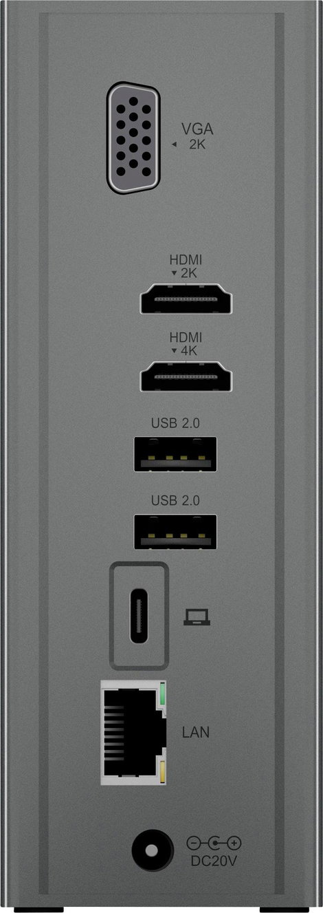 ICY BOX USB-C® dokkoló állomás IB-DK2262AC, USB 3.0 Notebook DockingStation, USB 3.0 auf: 6x USB 3.0 7. kép