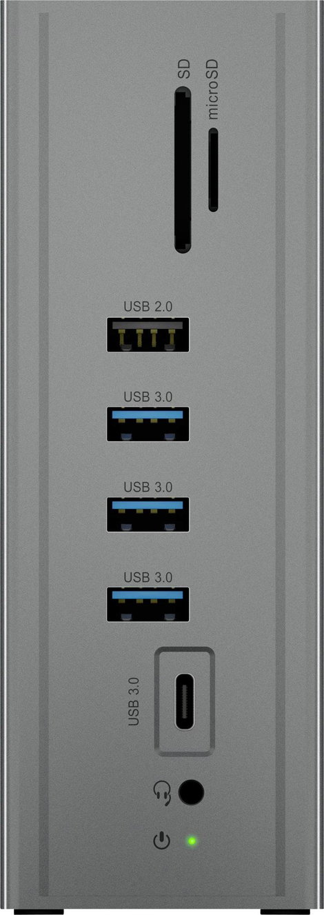 ICY BOX USB-C® dokkoló állomás IB-DK2262AC, USB 3.0 Notebook DockingStation, USB 3.0 auf: 6x USB 3.0 8. kép