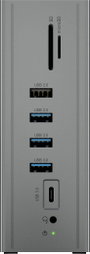 ICY BOX USB-C® dokkoló állomás IB-DK2262AC, USB 3.0 Notebook DockingStation, USB 3.0 auf: 6x USB 3.0 8. bélyegkép