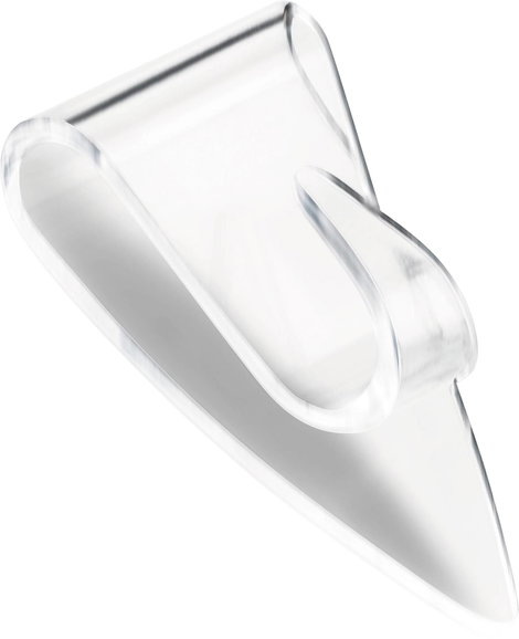 tesa POWERSTRIPS® Ragasztó kampó Kicsi Átlátszó 2. kép