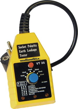 Multimetrix VT 35 FI gyorstesztelő CAT II 250 V LED