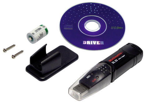 Multimetrix P06230801 DL 53 Légnedvesség adatgyűjtő, Hőmérséklet adatgyűjtő Mérési méret Légnedvessé 2. kép