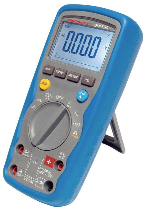 Multimetrix DMM 210 Kézi multiméter digitális Vízálló (IP67) CAT III 1000 V, CAT IV 600 V Kijelző (d 2. kép