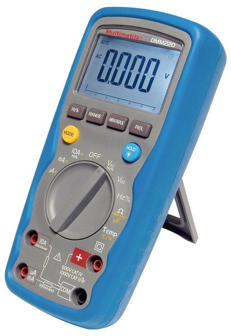 Multimetrix DMM 220 Kézi multiméter digitális Vízálló (IP67) CAT III 1000 V, CAT IV 600 V Kijelző (d 3. kép
