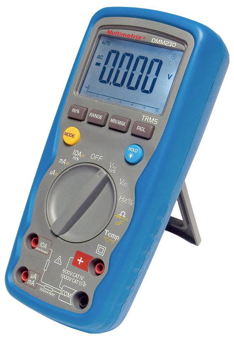 Multimetrix DMM 230 Kézi multiméter digitális Vízálló (IP67) CAT III 1000 V, CAT IV 600 V Kijelző (d 2. kép