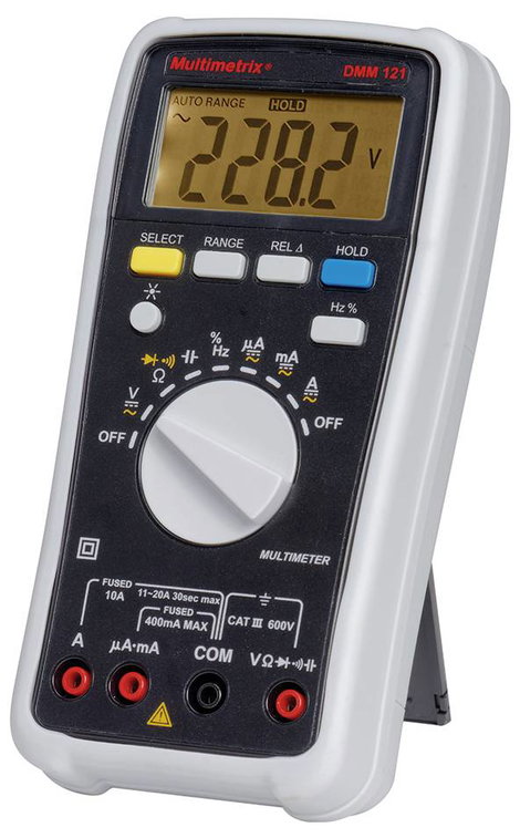 Multimetrix DMM 121 Kézi multiméter digitális CAT III 600 V Kijelző (digitek): 4000 2. kép