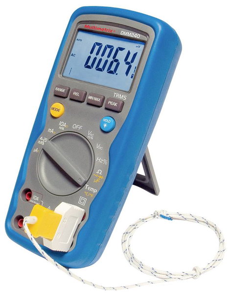 Multimetrix DMM 240 Kézi multiméter digitális Vízálló (IP67) CAT III 1000 V, CAT IV 600 V Kijelző (d 2. kép