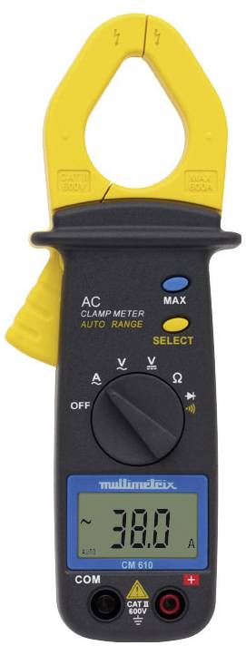 Multimetrix CM 610 Lakatfogó digitális CAT III 300 V Kijelző (digitek): 2000