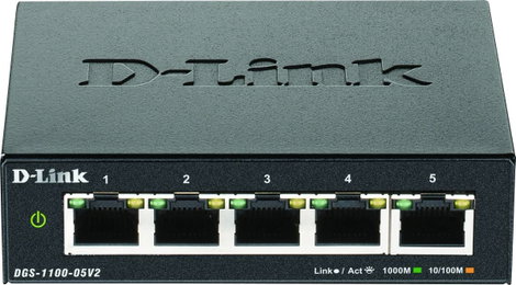 D-Link DGS-1100-05V2 Hálózati switch 5 port 1 GBit/s 3. kép