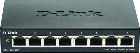 D-Link DGS-1100-08V2 Hálózati switch 8 port 1 GBit/s 3. kép