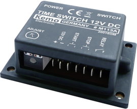 Időkapcsoló modul 12-15V/DC 2s – 23min Kemo Electronic M113A