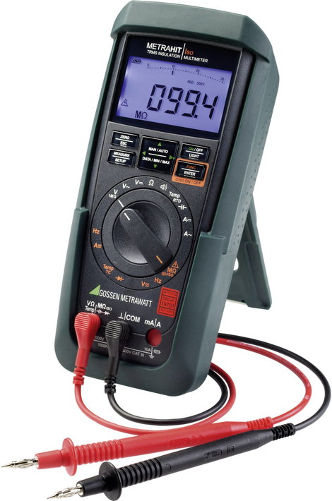 Gossen Metrawatt Metrahit Iso Szigetelésmérő műszer 50 V, 100 V, 250 V, 500 V, 1000 V 3.1 GΩ 2. kép