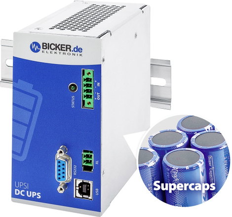 Bicker Elektronik UPSI-2406DP2 Ipari megszakításmentes tápegység berendezés (DIN rail) 2. kép