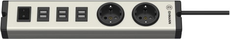 Ehmann USB-s töltőkészülék Kimenetek száma: 6 x, 2 x USB, Védőérintkezős dugalj