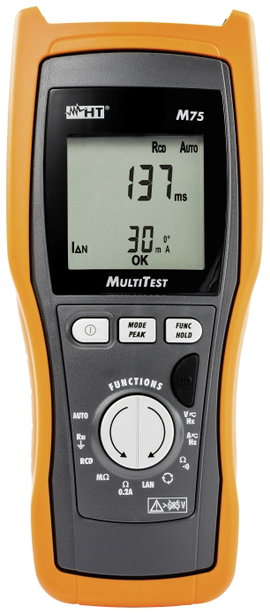 Kombinált vizsgáló és mérőkészülék Multitest M75 VDE 0100 ISO kalibrált, HT Instruments 1004070