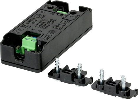 Max Hauri AG Max Hauri Zsinóros dimmer univerzális Fekete Kapcsolási teljesítmény (max.) 100 W 1 db 2. kép