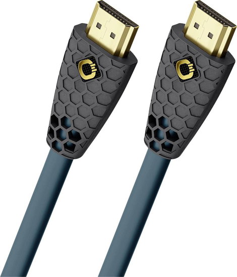 Oehlbach HDMI Csatlakozókábel HDMI-A dugó, HDMI-A dugó 2.00 m Olajkék, Antracit D1C92602 HDMI kábel