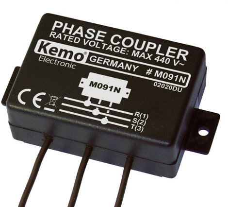 Fáziscsatoló modul Powerline termékekhez, 110 - 440 V/AC, KEMO M091N