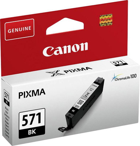 Canon Tinta CLI-571BK Eredeti Fénykép fekete 0385C001 2. kép
