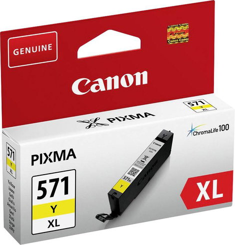 Canon Tinta CLI-571Y XL Eredeti Sárga 0334C001 2. kép