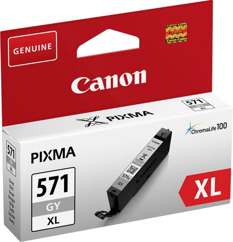 Canon Tinta CLI-571GY XL Eredeti Szürke 0335C001 2. kép