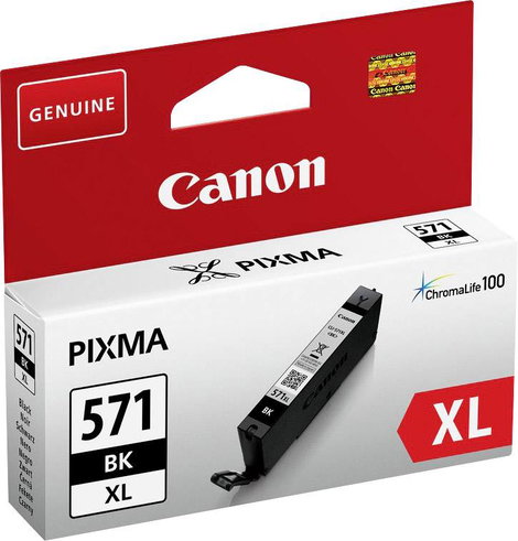 Canon Tinta CLI-571BK XL Eredeti Fénykép fekete 0331C001 2. kép