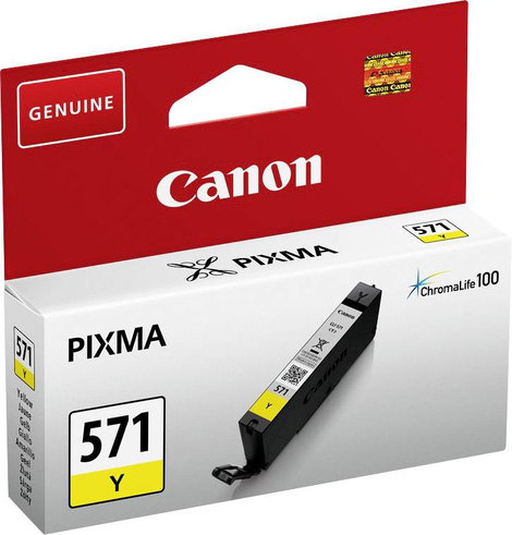 Canon Tinta CLI-571Y Eredeti Sárga 0388C001 2. kép