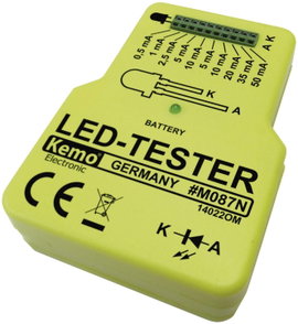 LED teszter 9V/DC Kemo Electronic M087N